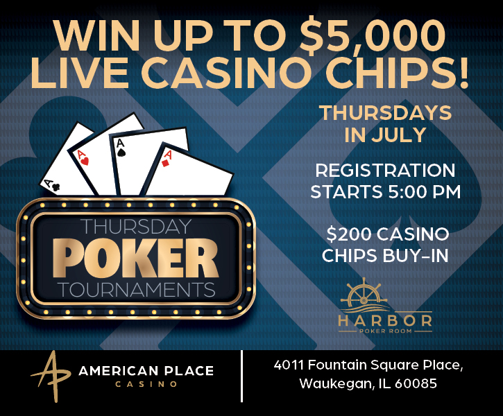 Thursday Poker Tournaments at American Place Casino